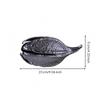 Pod Ornament Electroplated Resin Decor Hammered Texture for Display Styling