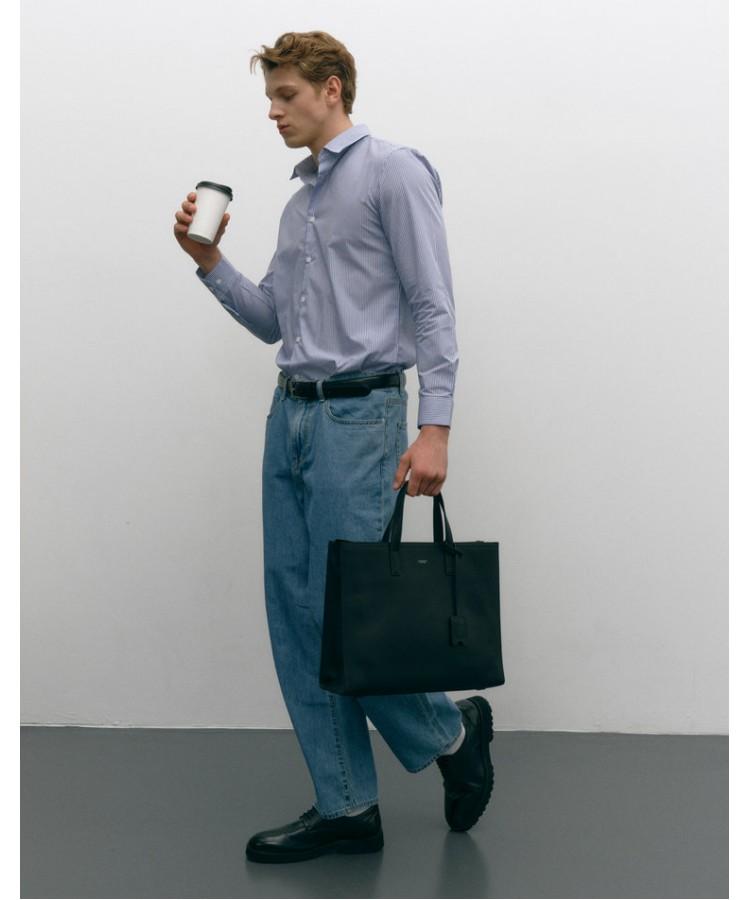Jillstuart Men Acc [Luke] Luke Black Cowhide Tote Bag Juba6F630Bk