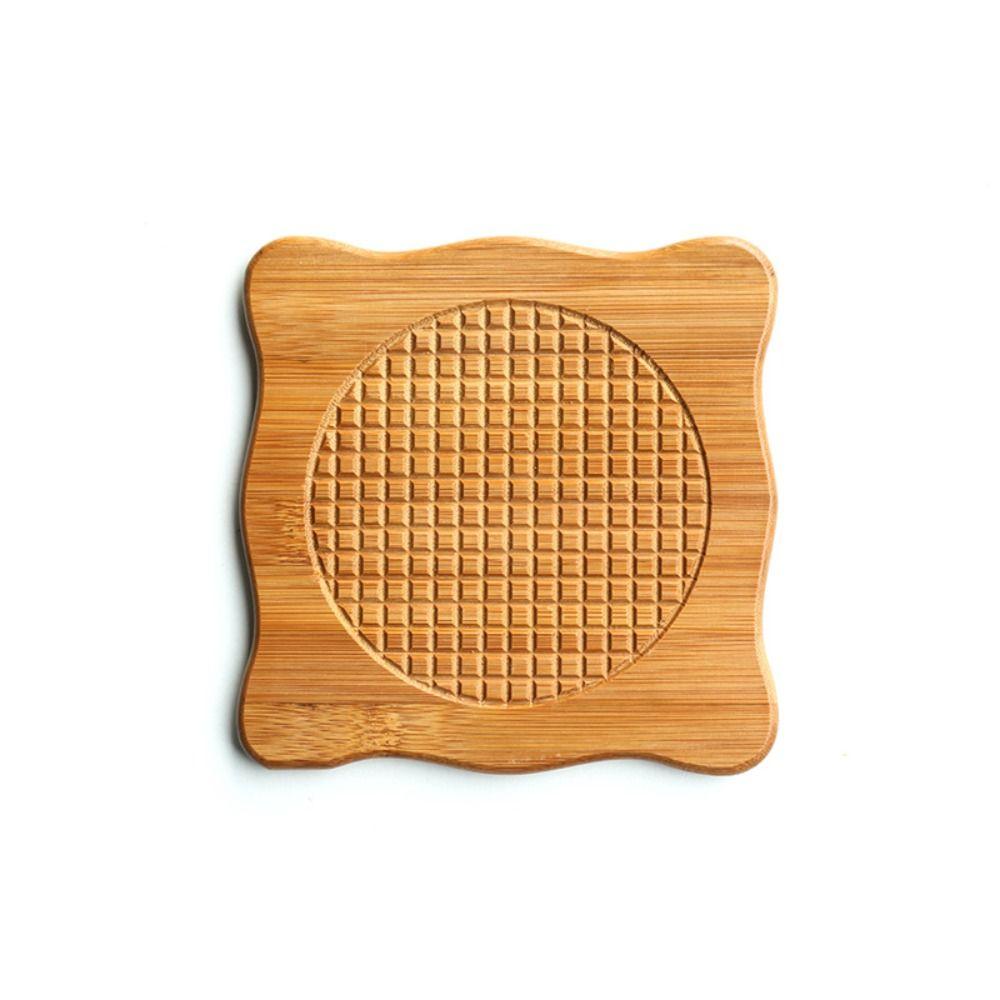 Heat Resistant Wood Coaster Thick Cup Mat Creative Tea Mug Pad Kitchen Decor