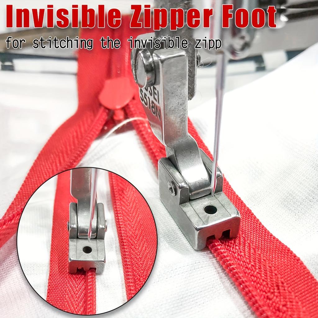 1pcs Industrial Lockstitch Sewing Truck S518N Invisible Zipper Presser Foot Special Invisible Zipper Presser Foot