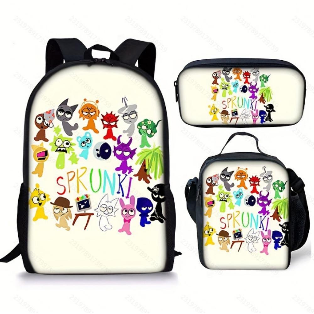 Rhythm Box Peripheral Elementary School Bag Large Capacity Starry Sky Backpack Three-piece Set