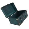 Vintage Treasure Chest Box 8.54x5.91x5.12in Wooden Retro Jewelry Storage Box Versatile Decorative Treasure Box for Home Bedroom
