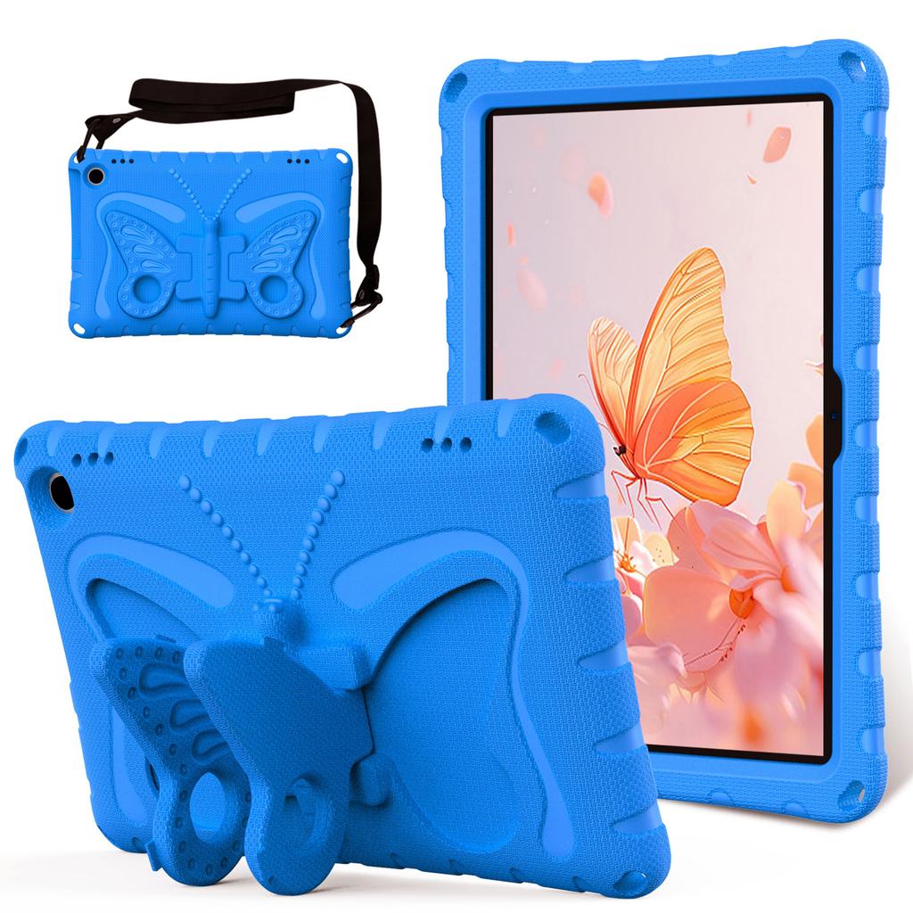 EVA Protective Case Fits for Kindle Fire Max 11 (2023) Shockproof Protector with Rotatable Folding Stand Blue