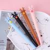 1Pc Creative Reindeer Cartoon Milu Deer Neutral Pen Cute Learning Stationery Fawn Water Signature Pen Black Ink for Hand Account Writing Stationery Of