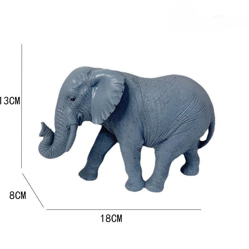 Creative Small Artificial Elephant Sculpture Ornaments Simulation Animal Elephant Gifts for Home Office Desktop Decoration Resin