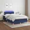 Maison Exclusive - Sommier à lattes de lit avec matelas LED Bleu 120x200 cm Tissu