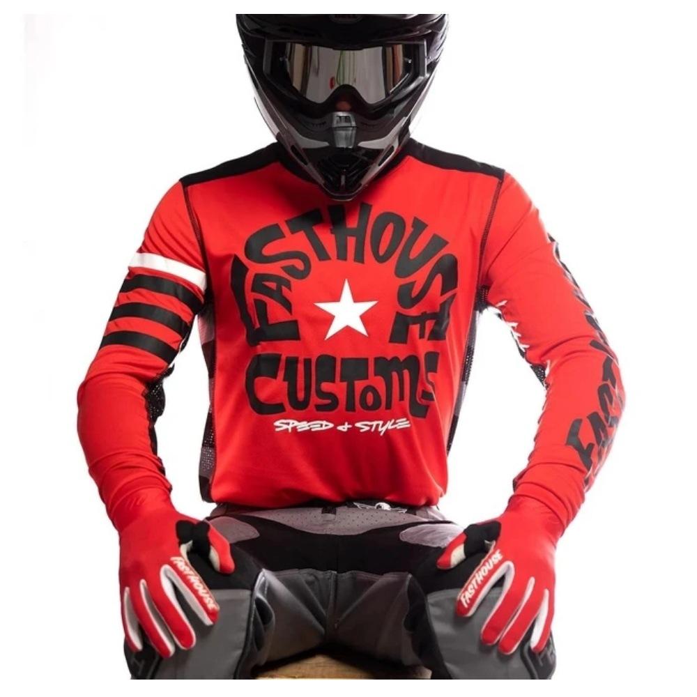 Herren Offroad-Motorradbekleidung, Mountainbike MTB-Shirt, Motorrad Downhill-Anzug, Radsportanzug