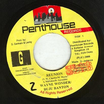 

7inch Record WAYNE WONDER & BUJU BANTON - Reunion none Penthouse Recor 2000 Jamaica Reggae, Ska & Dub Used