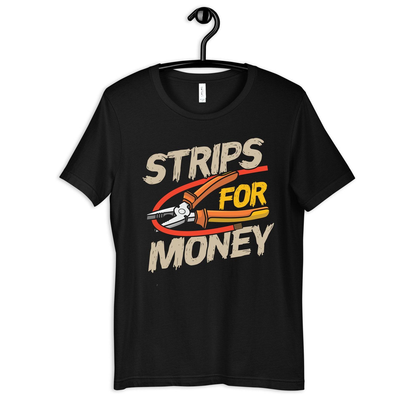 Electrician Strips Tee, Humor T-shirt, Unisex Men s Shirt, AdultT-shirt, Funny Tank, Electric T-shirt S