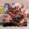 Kamen Rider Anime Flannel Blanket – Soft, Warm, Perfect for Sofas, Bedding, Camping, Travel, Office, and Home Decor – QJY