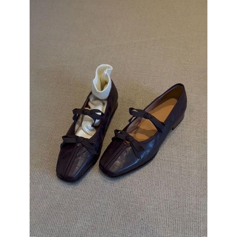 

Fashion Women Flats Loafers Shoes Summer Square Toe Sandals Fashion Woman Sandals 2025 Casual Trend Brand Lolita Dress Zapatos De Mujer 35 коричневый