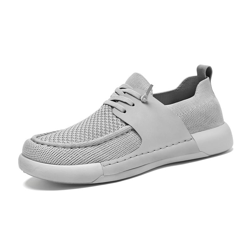 MAEDEF Man Shoes Grey Casual Shoes Male Flat Shoes Summer Comfortable Mesh Breathable Walking Driving Shoe Man Sneakers Footwear