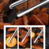 3pcs 304 Stainless Steel Barbecue Tongs Non-Stick Heat Resistant Steak Tongs Non-slip Corrosion-resistant Food Tongs