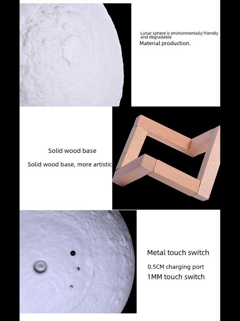 Moon Humidifier: Silent Night Light for Bedroom, Dorm, or Nursery - Ideal for Aromatherapy and Hydration