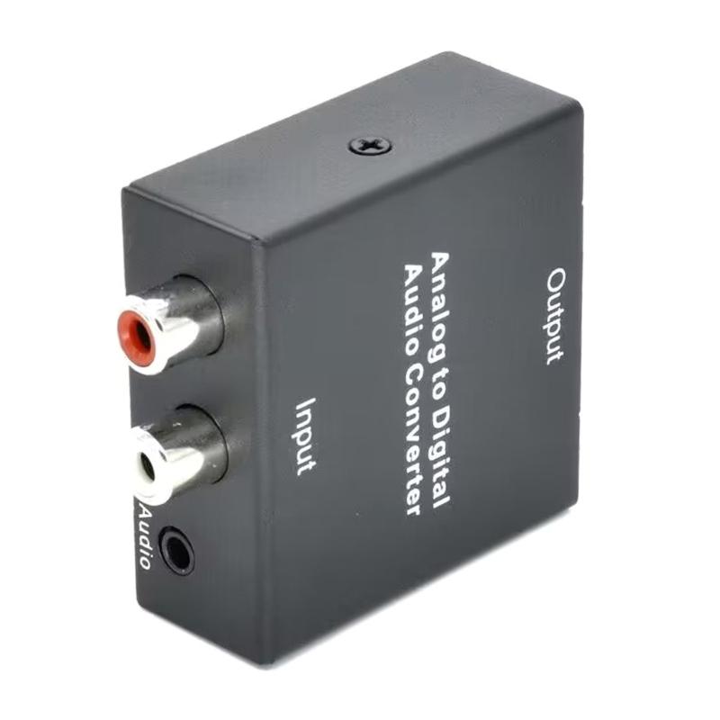 Digital to Analog Audio Converter Optical Fiber Coaxial Signal to Analog Spdif Stereo- 3.5MM RCA- Amplifier Decoder-