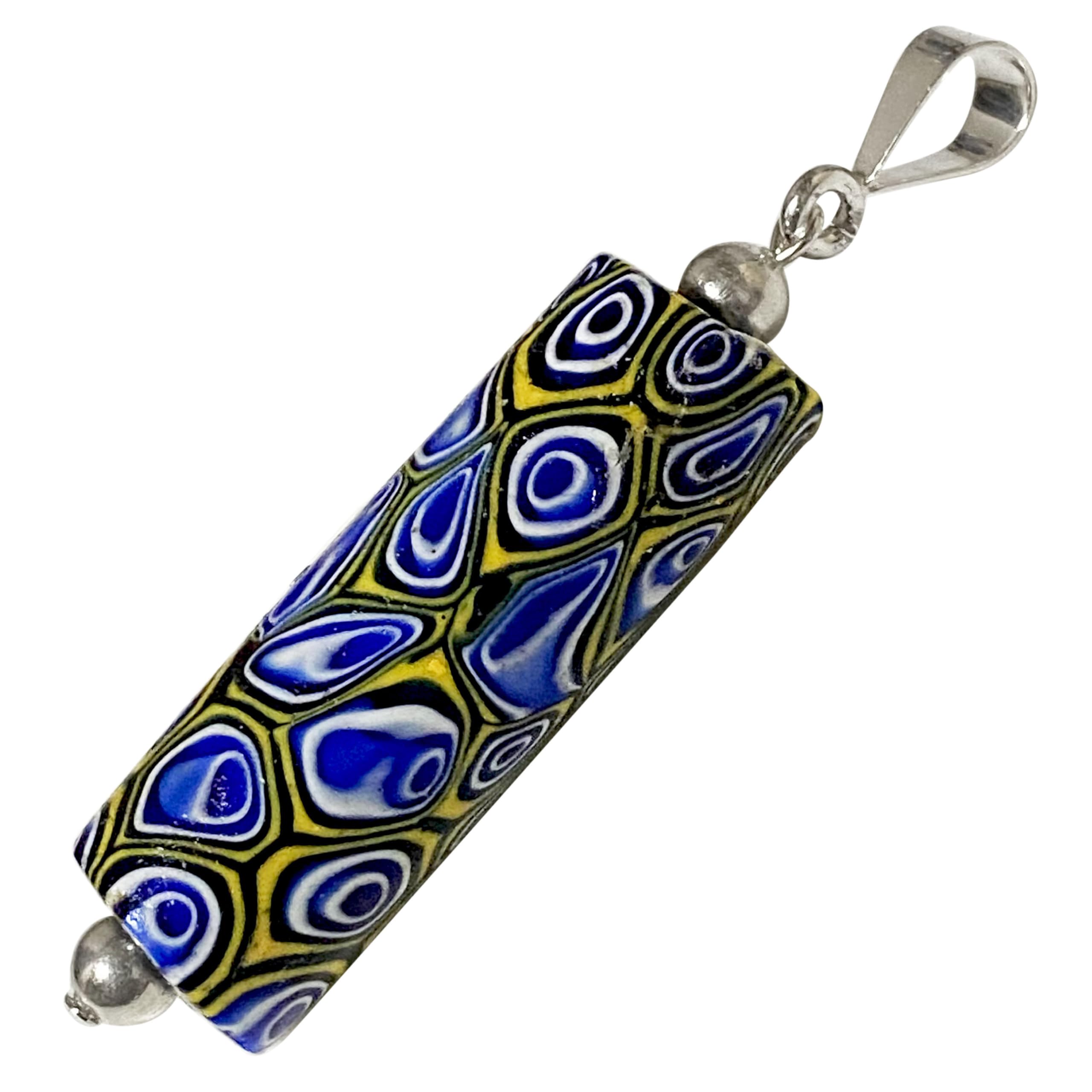 

Venetian Lampwork Bead Antique Bead SILVER925 Pendant Top Millefiori Venetian Trade Bead Pendant Head Antiquebeads Handmade Bead Lampwork Bead