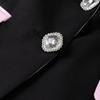 Elegant Patchwork Women Mini Skirt Sets Fashion Lapel Full Sleeve Blazer Coats High Waist Skirts Sweet 2025 Spring Autumn New Office Lady Suit