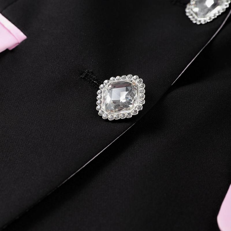Elegant Patchwork Women Mini Skirt Sets Fashion Lapel Full Sleeve Blazer Coats High Waist Skirts Sweet 2025 Spring Autumn New Office Lady Suit