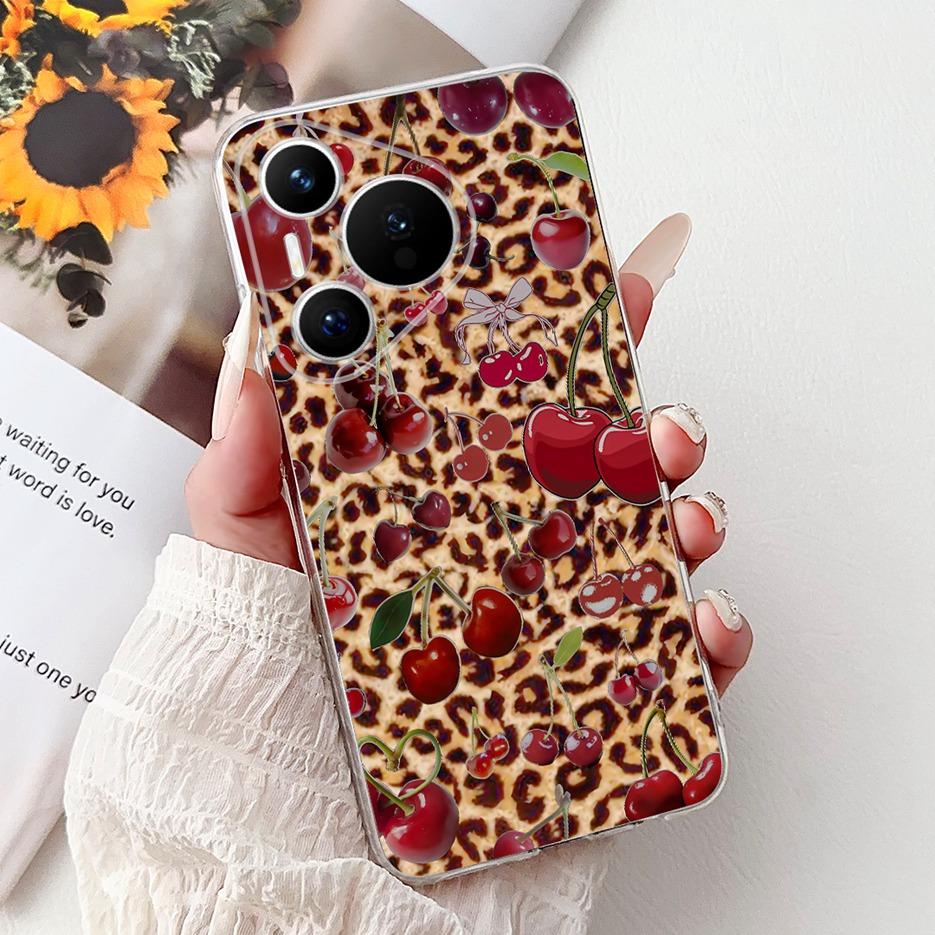 For Huawei Pura 70 Pro Plus Case Colorful Flower Painted Cover Soft Slim Phone Case For Huawei Pura 70 Ultra Pura70 Pro 5G Shell
