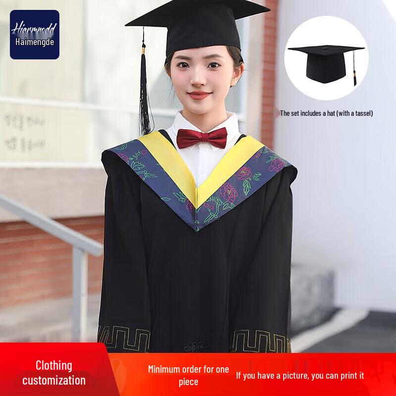 

HIARMNODD Graduation Gown & Cap Set S