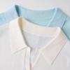 Northern Deer Spring-Summer Knit Polo: 55.5% Lyocell, 32.9% Cotton, 11.6% Linen, Short Sleeve 261132.
