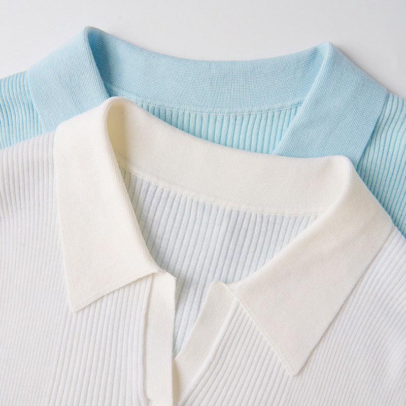 Northern Deer Spring-Summer Knit Polo: 55.5% Lyocell, 32.9% Cotton, 11.6% Linen, Short Sleeve 261132.