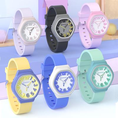 UTHAI C14 Reloj Digital Grande de Cuarzo Sencillo para Niños Resistente al Agua Relojes Silenciosos para Exámenes de Estudiantes Niñas Reloj de Pulsera de Moda para Mujer