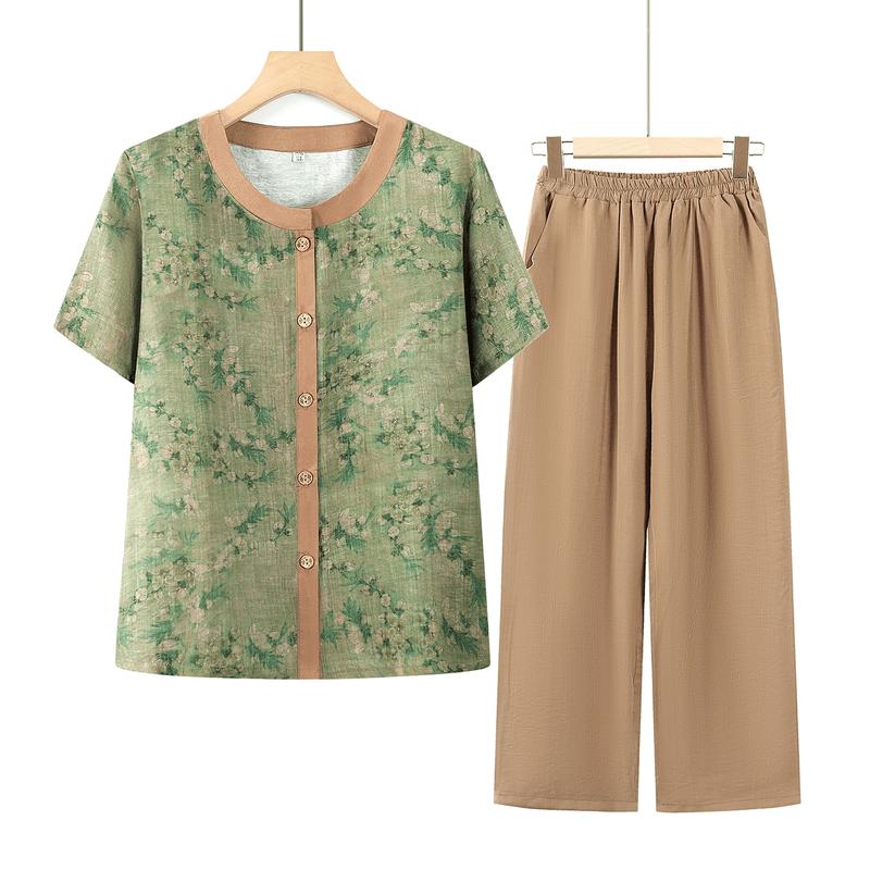 Yuzhaolin Women s Summer Two-Piece Outfit 3XL