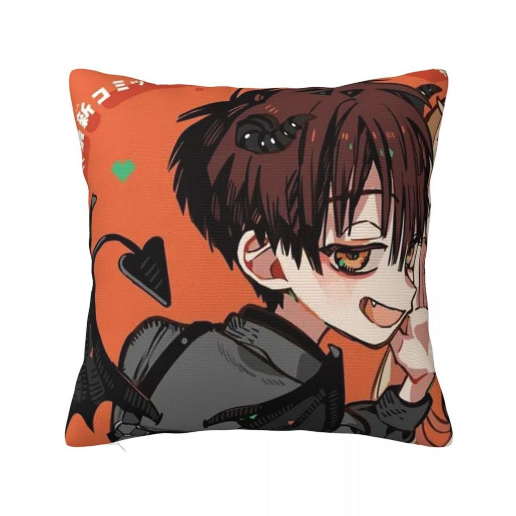 Love Toilet Bound Hanako Kun Square Pillowcase Cushion Cover Pillow Case Throw Pillow Cover for Home Bedroom Car