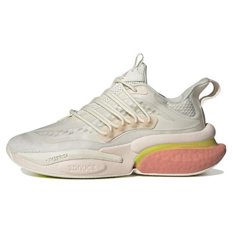 New Adidas Alphaboost V1 Off White Wonder Clay Lucid Lemon Women's IE9730