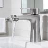 Anti-Leakage Stainless Steel Faucet Single Handle Lavatory Vanity Sink Tap Bathroom Fixture