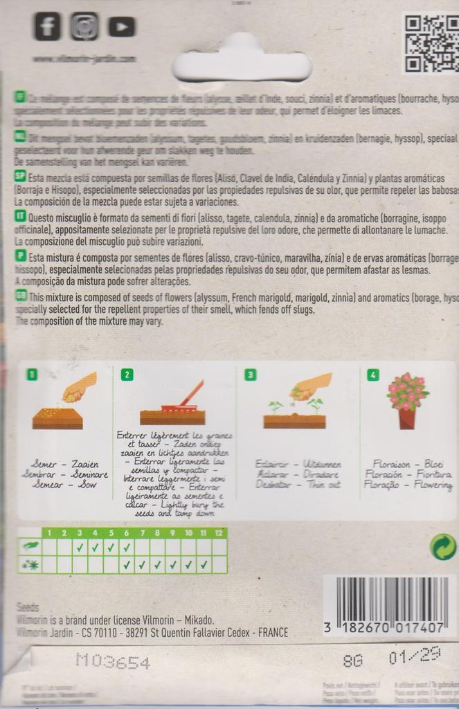 Semillas de aleja a las babosas