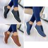 2023 European Casual Flat Round Toe Slip-On Sports Shoes for Large Sizes