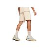 Puma Ptc Series Handwritten Letter Print Design Lace-Up Mid-Rise Casual Shorts Men shorts Beige 624729-87