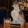Kartal Viski Karafı, 350ml 250. Yıl Kartal Şekilli Cam Şişe Şarap Bourbon için, Eşsiz Bar Dekorasyonu ve Erkekler İçin Hediye