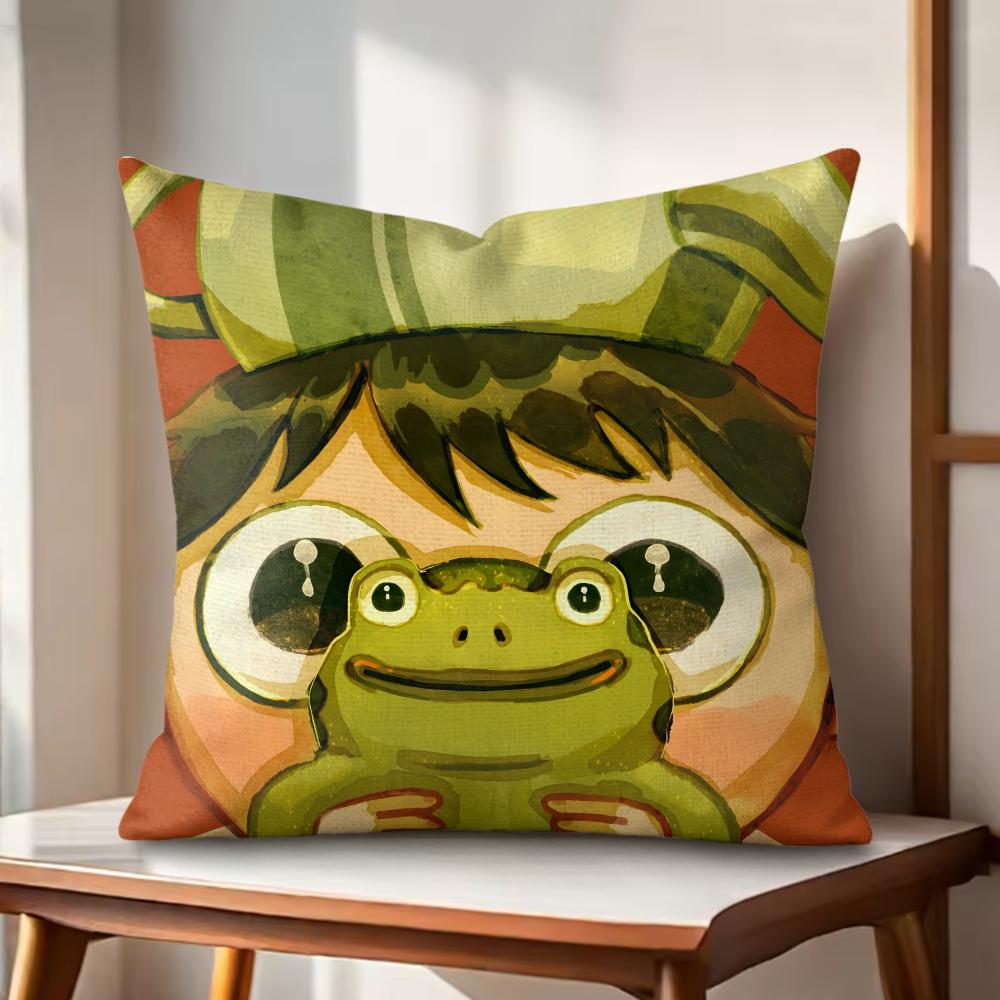 OOver The GGarden WWall Cushion Cover Natural Linen Organic Fabric DoubleSided Printing Couch Pillow Covers Home Decor