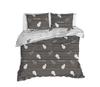 Funny Pattern Pineapple Bedding Set Decor Quilted 3 Piece Cover Set With 2 Pillow Shams, Twin Full Queen King Size Room Decor