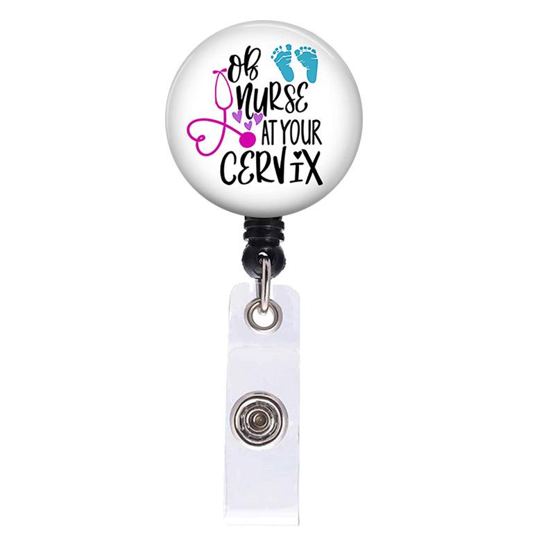 

1 Piece Rotatable Id Name Badge Reel Suitable For Doctors Nurses Work Card Holder Accessories Medical Workers Pass Staff Employee S Card Clip