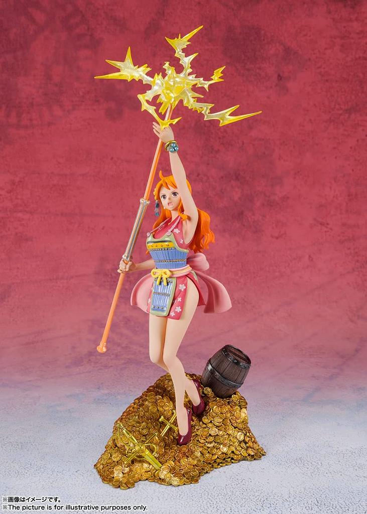 TAMASHII NATIONS Figuarts ZERO ONE PIECE Nami WT100 Commemorative Original Illustration by Eiichiro Hundred Views of the Great 280mm ABS PVC Complete