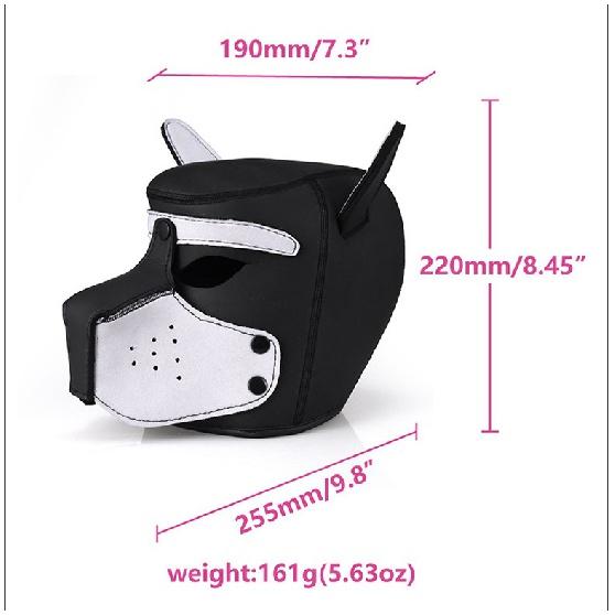 Gay Puppy Hood Neoprene Mask Muzzle Adult Pet Play Games Dog Slave Full Head Bondage Restraint Fetish Hood BDSM Sex Toys for