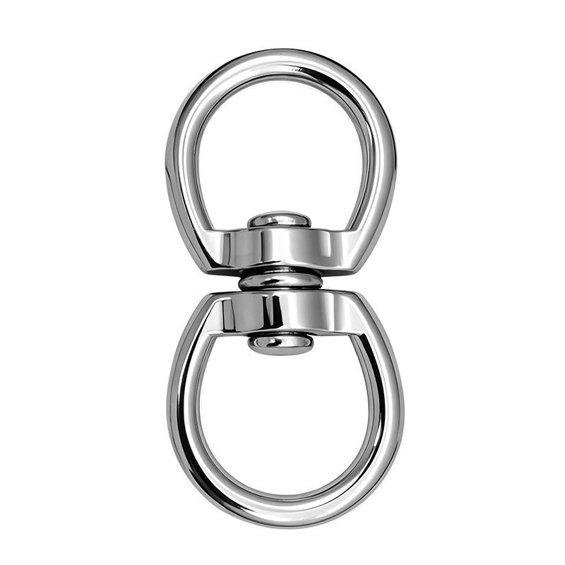 8-Shaped Rotatable Metal Buckle: Universal Nickel-Plated Hardware for Luggage and Backpack Straps