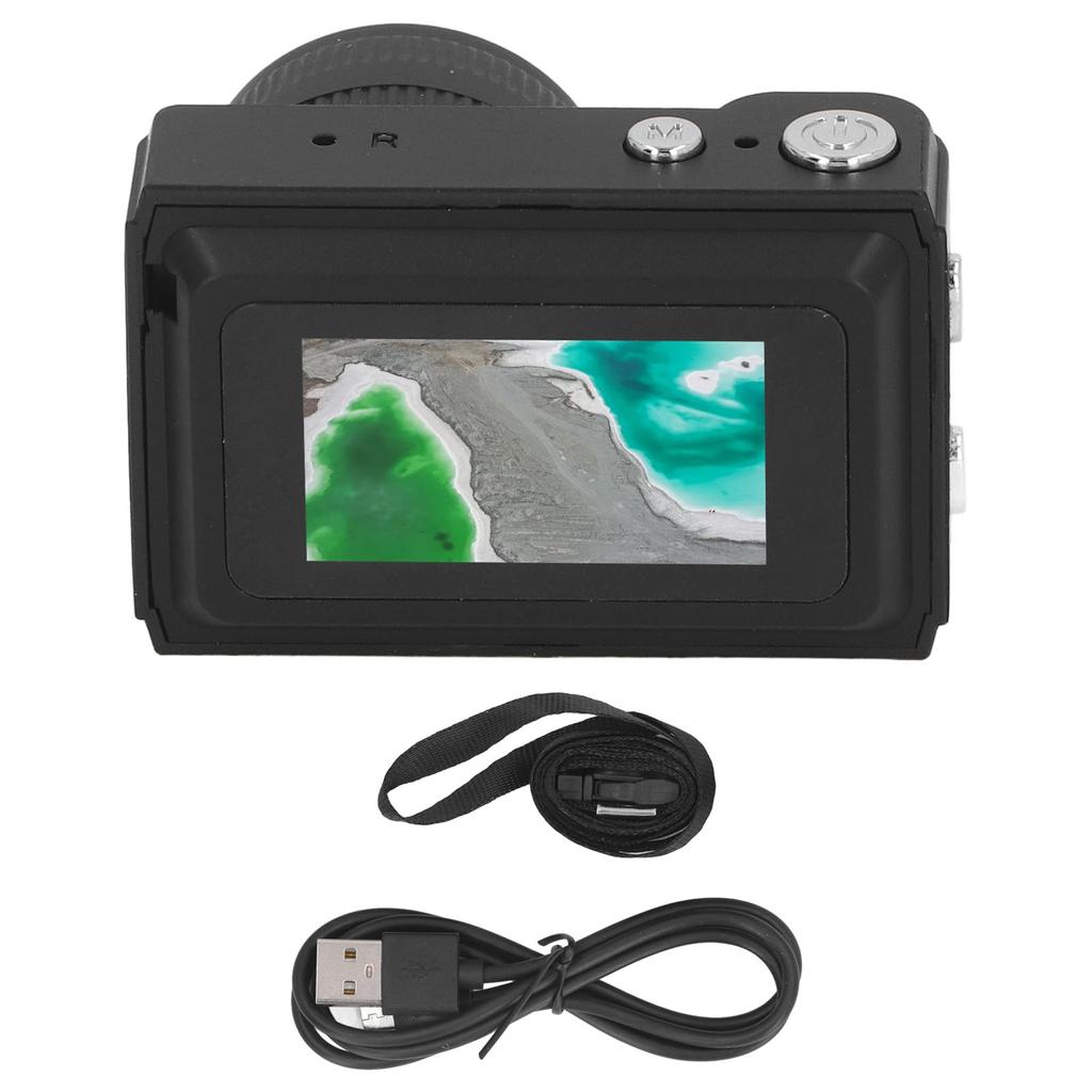 Micro Digital Camera, 1080P 2MP HD Mini Thumb Camera Portable Photo & Video Recording Camera with Wrist Strap, 120° Wide-Angle Lens, 128G Expansion,