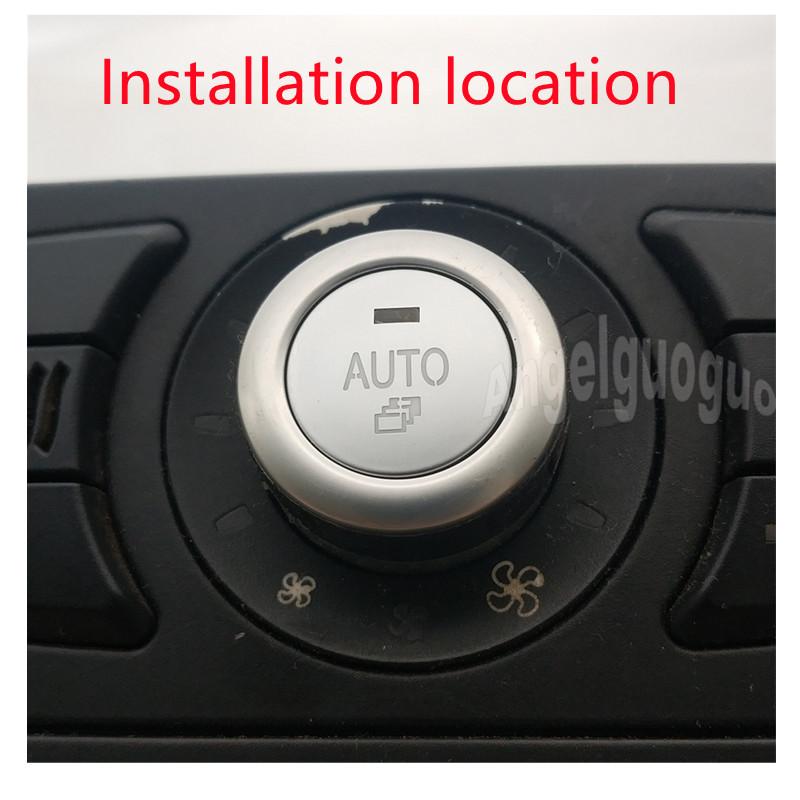 ABS Car Climate Control Knob Panel Switch Knobs Button Air Conditioner Button Repair Cap Cover For BMW 5 Series E60