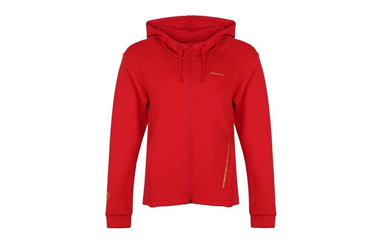 Adidas Neo Jackets Women s Red Hooded Moderate DZ7598 M