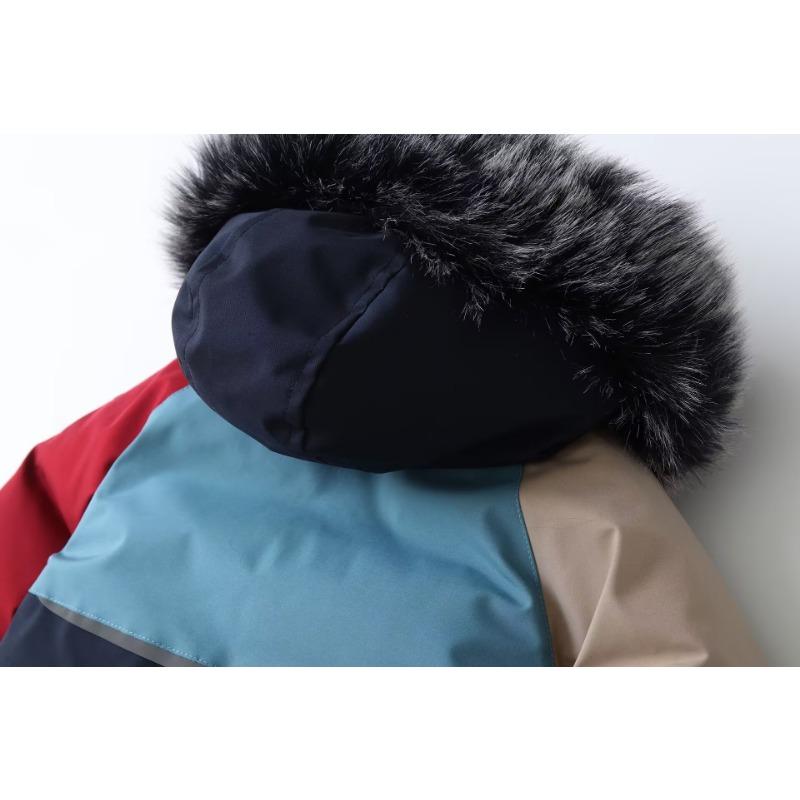 Snowsuit pro děti Batole Jednodílné Snowsuit Lyžařské kombinézy Dívčí a chlapci Vodotěsné kombinézy s kapucí Overaly Zimní Teplý Snowboard Kabát Venkovní bundy