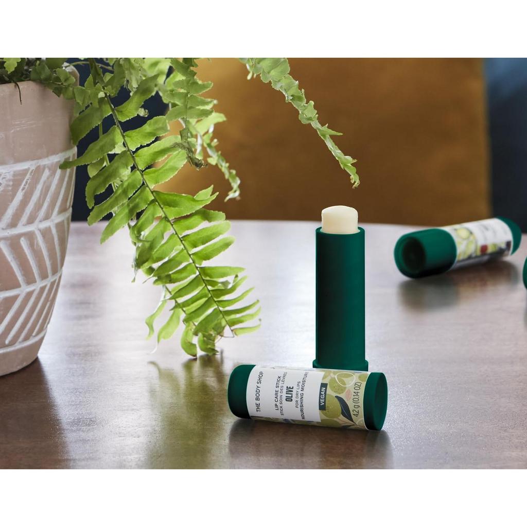 The Body Shop Olive Lip Care Stick 4.2G Pack Softening Moisturizing Balm For Dry Lips