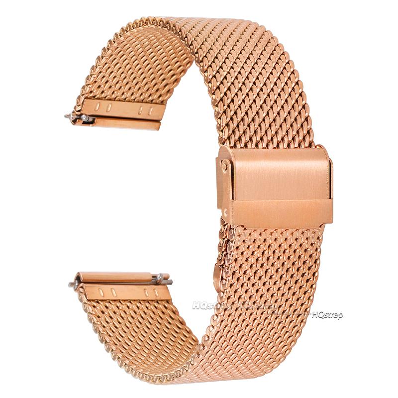 1.0MM Mesh Watch Strap for Seiko Steel Milanese Strap for DW Watch Quick Release Bands 18mm 20mm 22mm 24mm Men Women Watch Band
