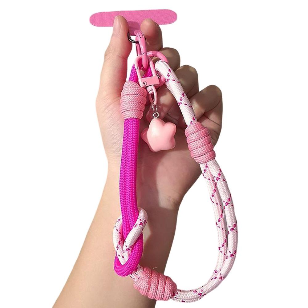 2-in-1 Woven Thumb Strap Wrist Strap Short Hand Rope Universal Phone Lanyard for Outdoor Travel