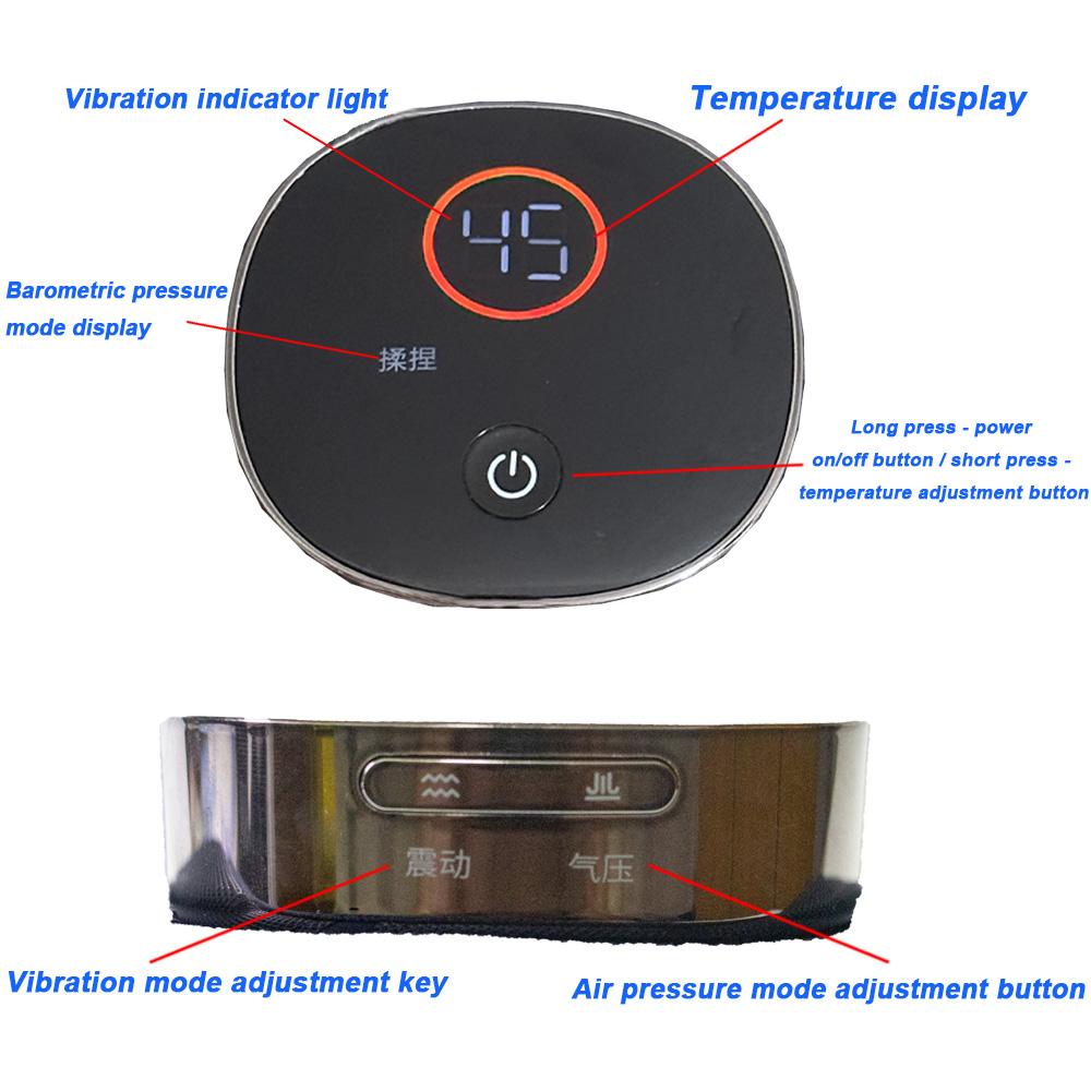 Smart Knee Massager with Air Compression, Heat & Vibration - Relieves Joint Pain, Eases Arthritis Symptoms, Improves Circulation