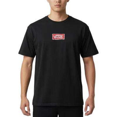 Paint Short Sleeve Crew Neck Comfortable T-Shirt Men Tops VN000TKRBLK